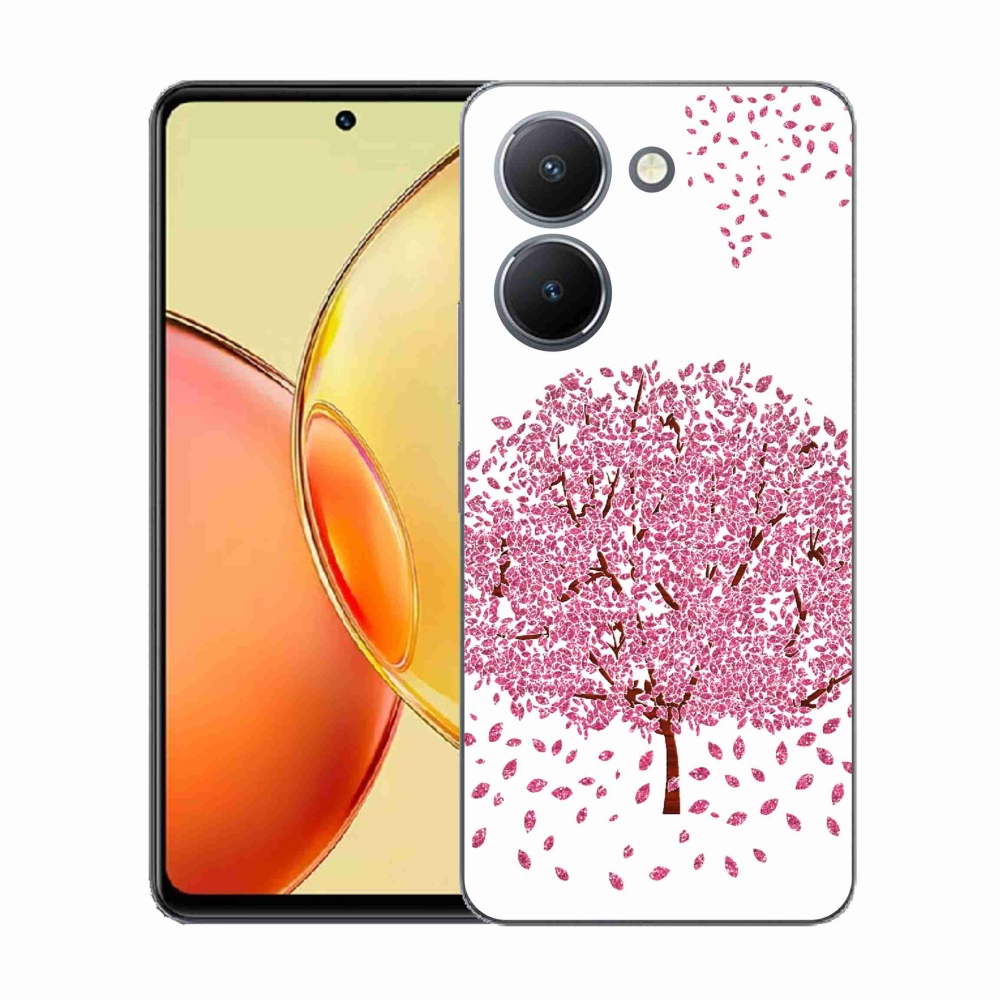 Gelový kryt mmCase na Vivo Y36 - kreslený strom s listy