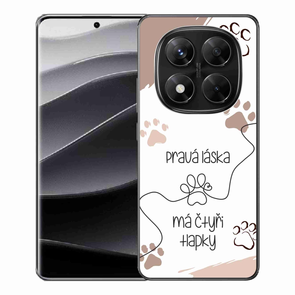 Gelový kryt mmCase na Xiaomi Redmi Note 14 Pro 5G/Poco X7 5G - psí motiv 1 bílé pozadí