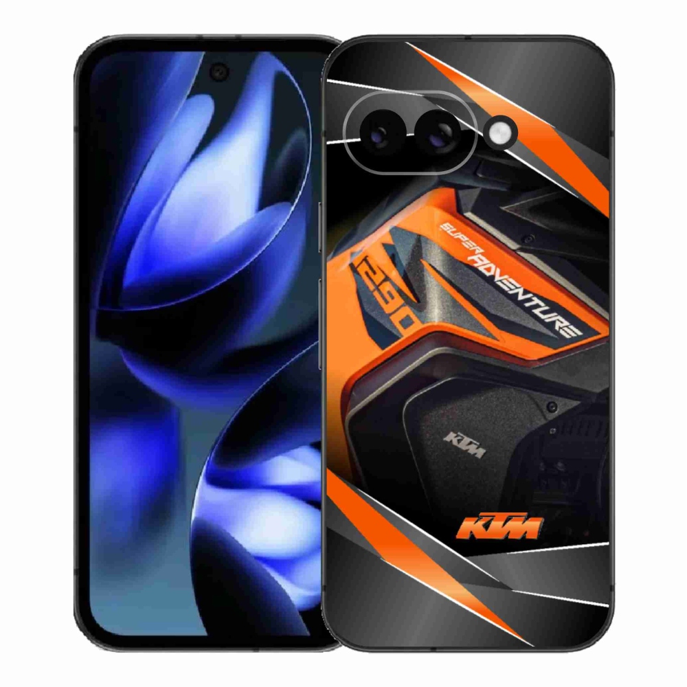 Gelový kryt mmCase na Google Pixel 9a - motorka ktm