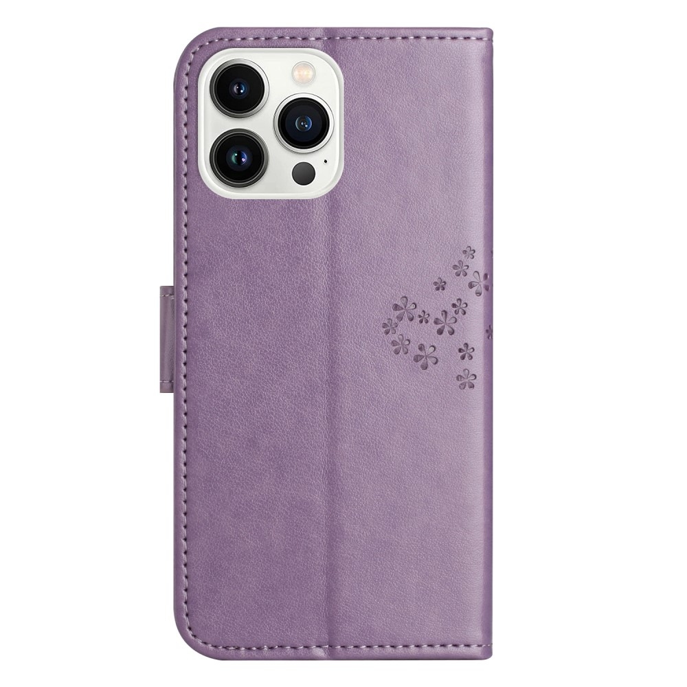 Tree knížkové pouzdro na iPhone 15 Pro Max - světlefialové