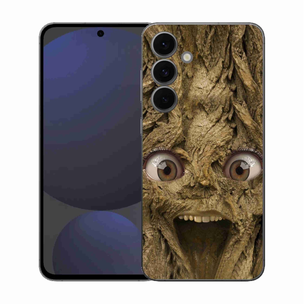 Gelový kryt mmCase na Samsung Galaxy S25 FE - veselý strom s očima