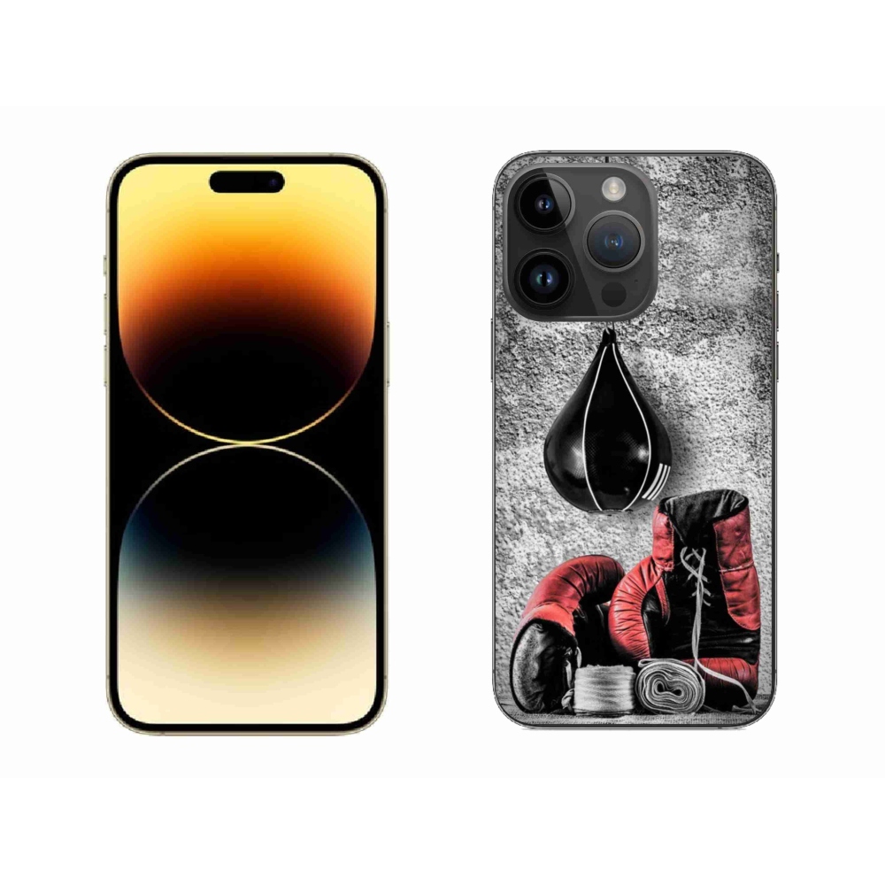 Gelový kryt mmCase na iPhone 14 Pro Max 6.7 - boxovací pytel a rukavice