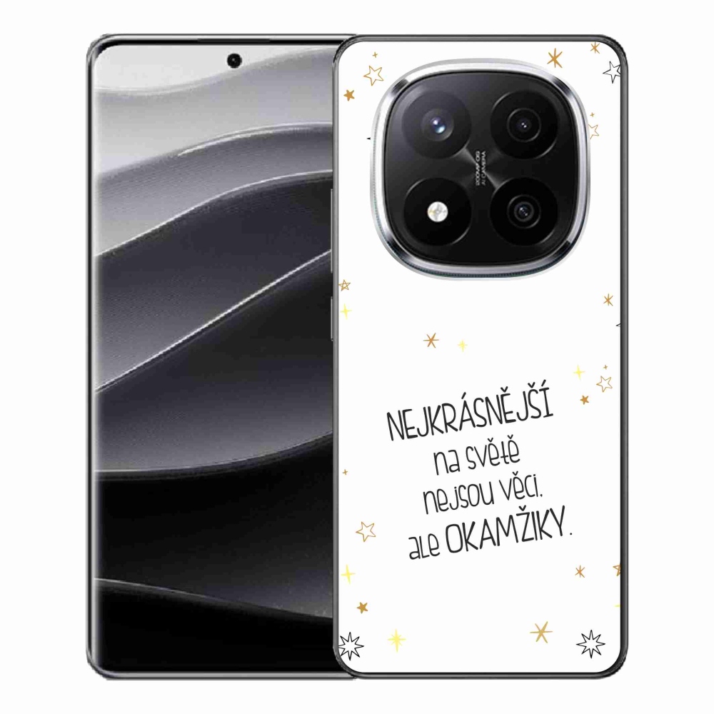 Gelový kryt mmCase na Xiaomi Redmi Note 14 Pro+ 5G - citát 4 bílé pozadí