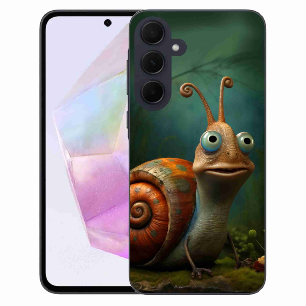 Gelový kryt mmCase na Samsung Galaxy A35 5G - šnek