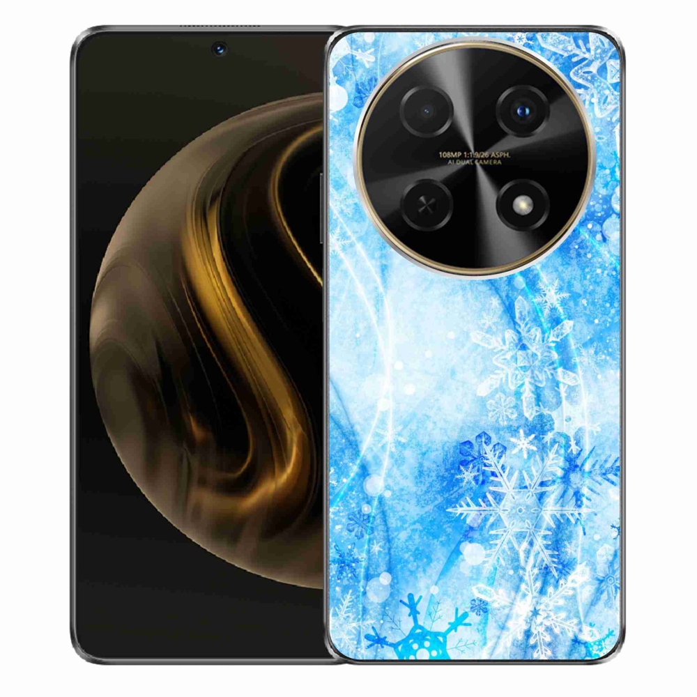 Gelový kryt mmCase na Huawei Nova 12i - sněhové vločky