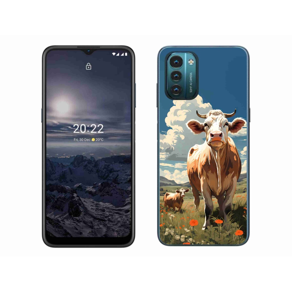 Gelový kryt mmCase na Nokia G11/G21 - krávy na louce
