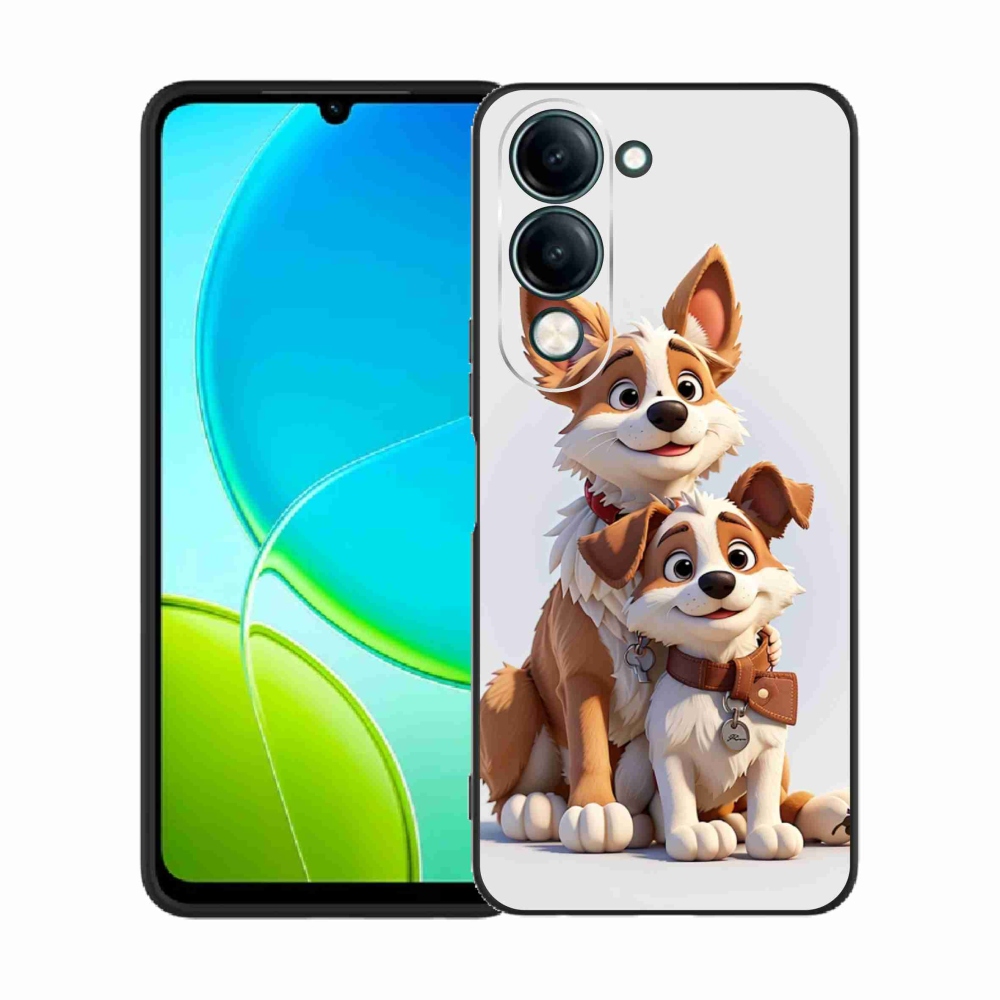 Gelový kryt mmCase na Vivo Y29s 5G - kreslení psi