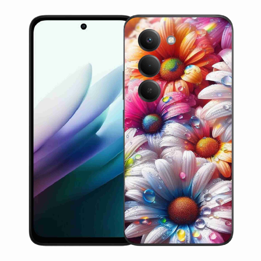 Gelový kryt mmCase na Xiaomi Redmi 15 4G/5G (171mm) - barevné kopretiny