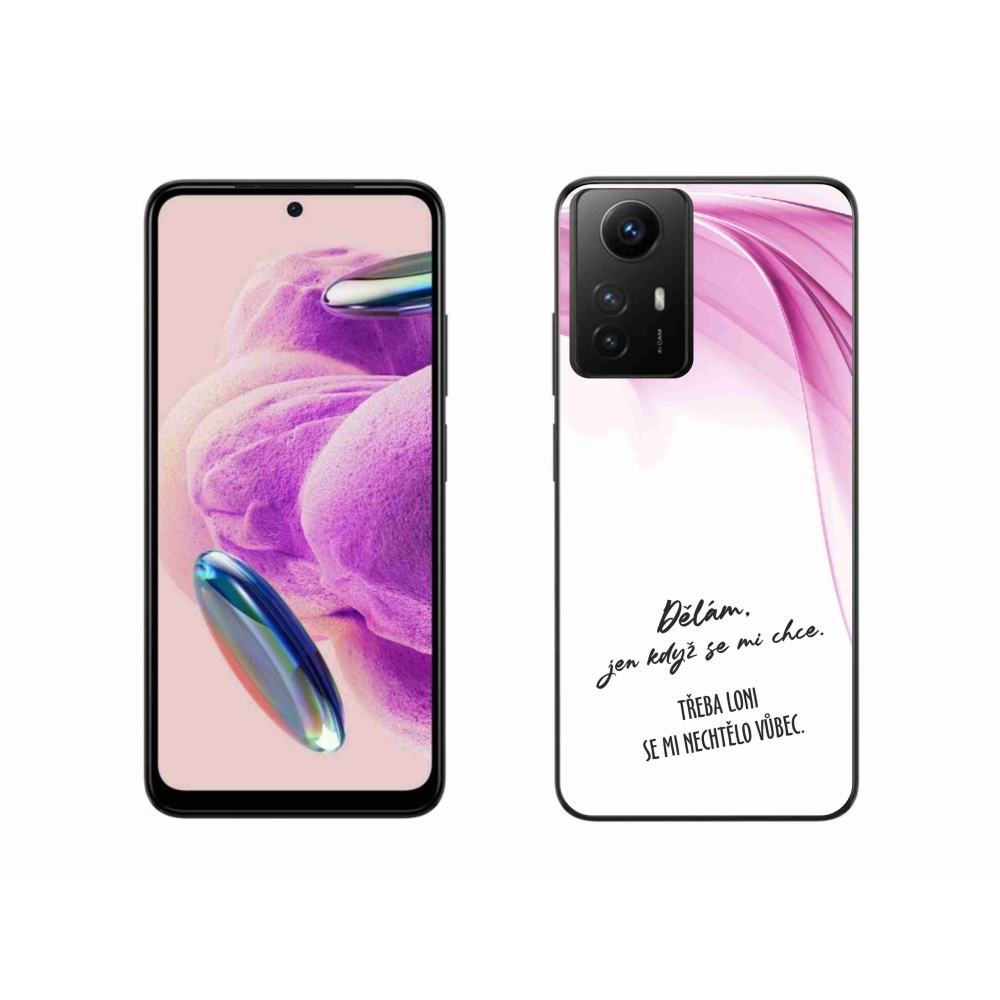 Gelový kryt mmCase na Xiaomi Redmi Note 12S - vtipný text 12 bílé pozadí