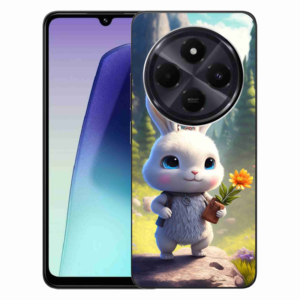 Gelový kryt mmCase na Xiaomi Redmi 14C/Poco C75 - roztomilý králíček