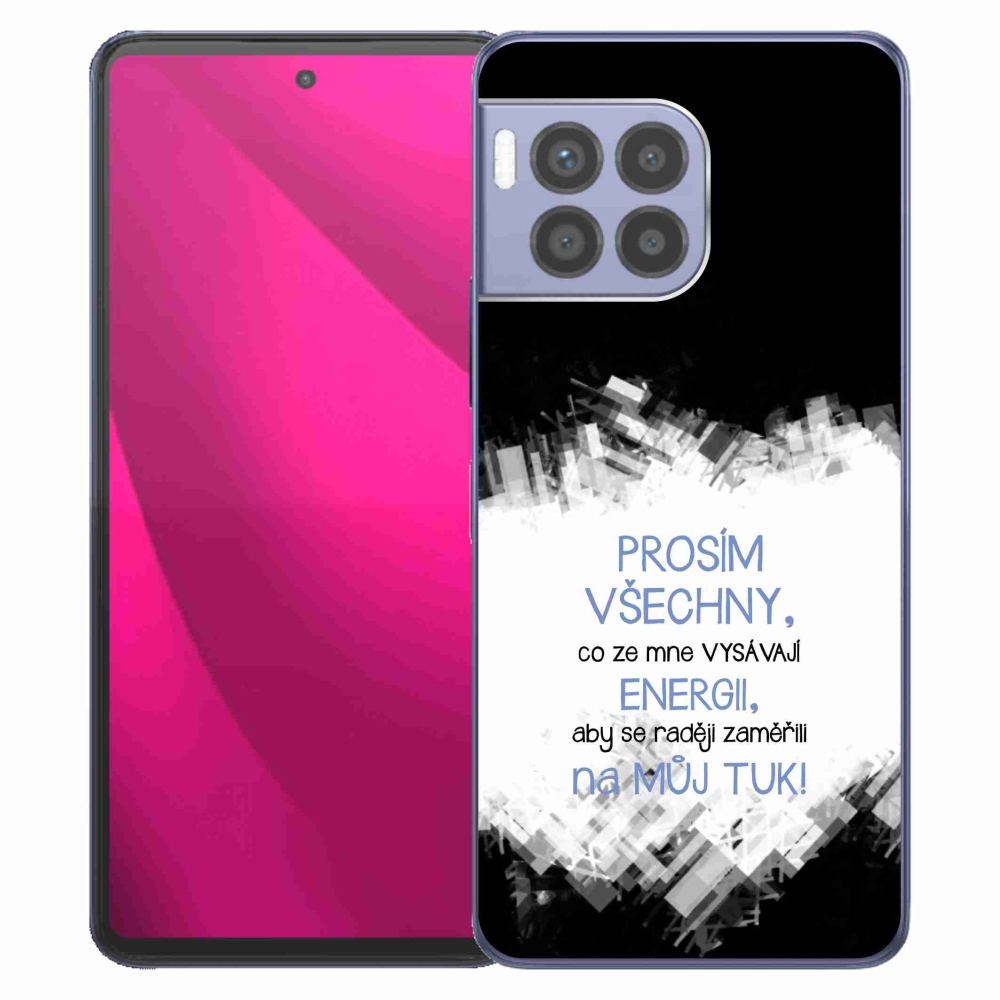 Gelový kryt mmCase na T-Mobile T Phone 2 Pro - vtipný text 1 modrý