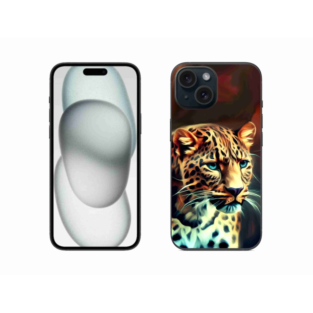 Gelový kryt mmCase na iPhone 15 - leopard