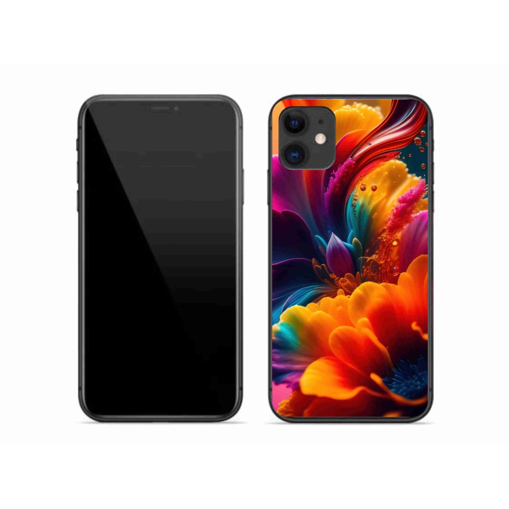 Gelový kryt mmCase na iPhone 11 - abstraktní motiv 2