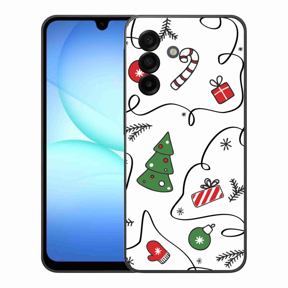 Gelový kryt mmCase na Samsung Galaxy A17 5G - vánoční motivy