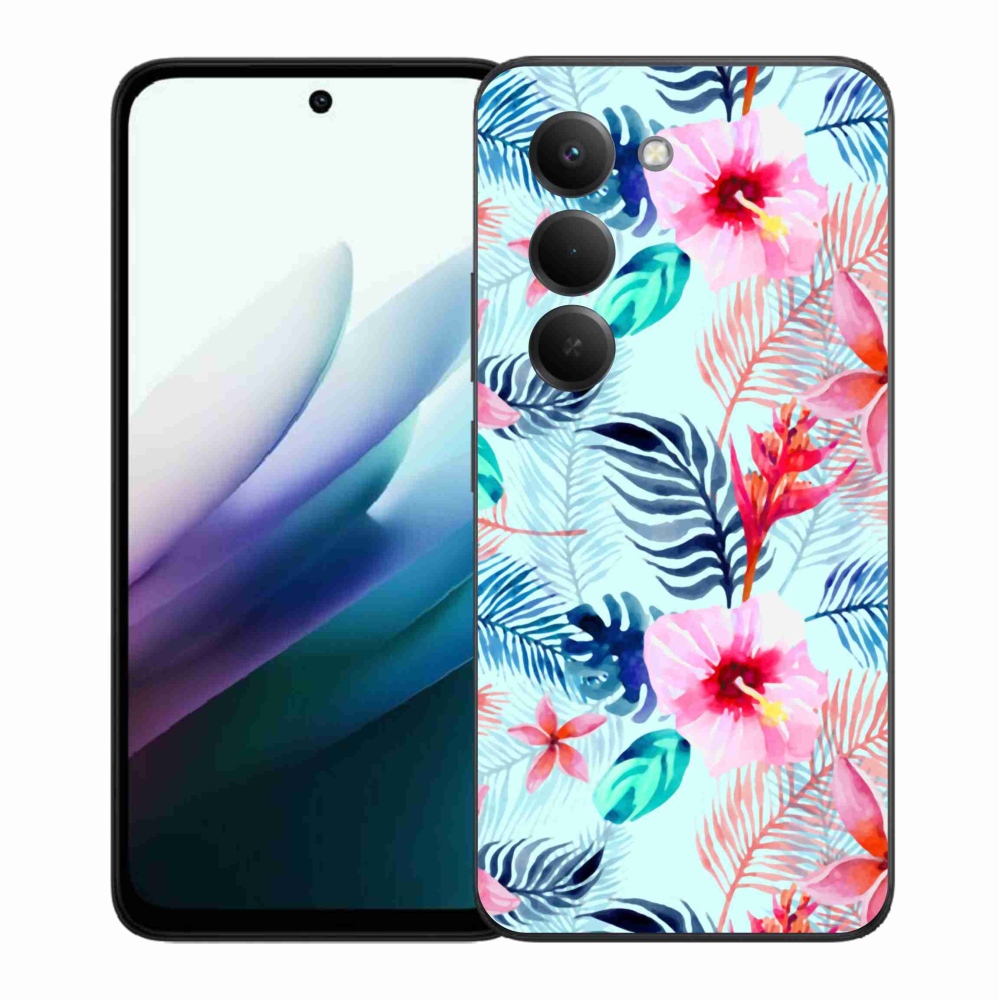 Gelový kryt mmCase na Xiaomi Redmi 15 4G/5G (171mm) - květiny