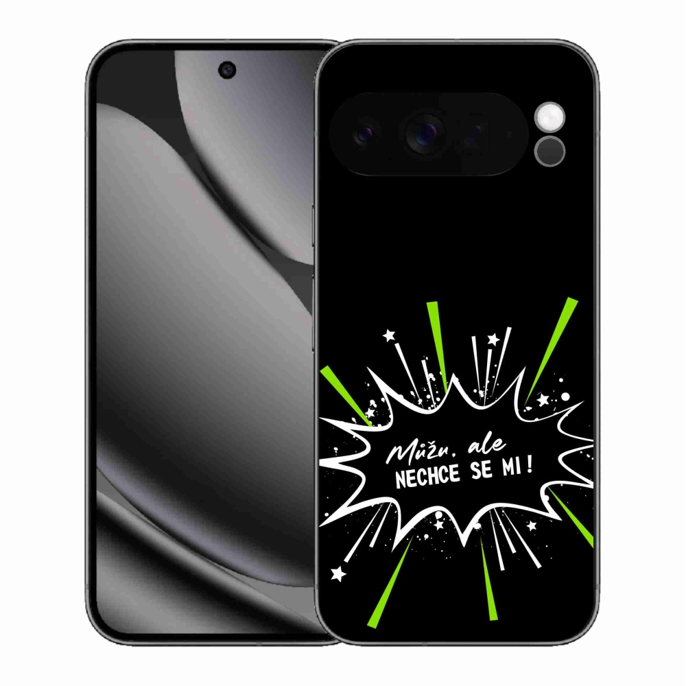 Gelový kryt mmCase na Google Pixel 10 Pro XL - vtipný text 11 černé pozadí