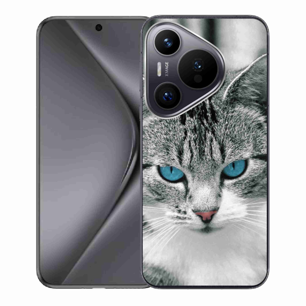 Gelový kryt mmCase na Huawei Pura 70 - kočičí pohled 1