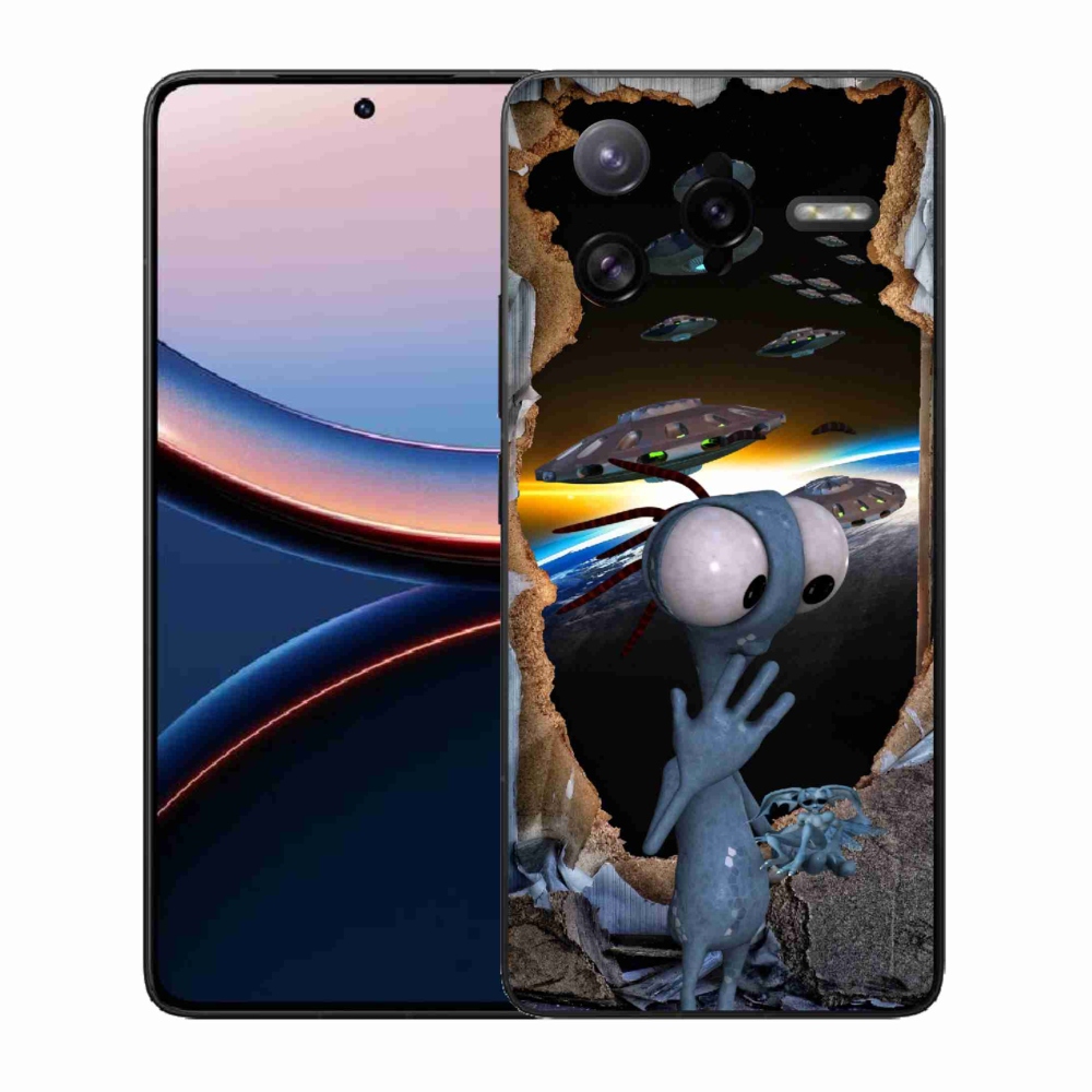 Gelový kryt mmCase na Xiaomi Poco F7 Ultra - mimozemšťan