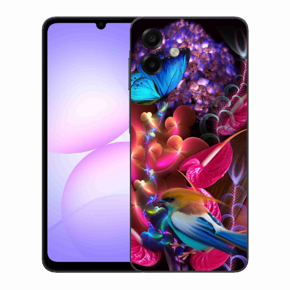 Gelový kryt mmCase na Samsung Galaxy A07 4G - barevné květiny