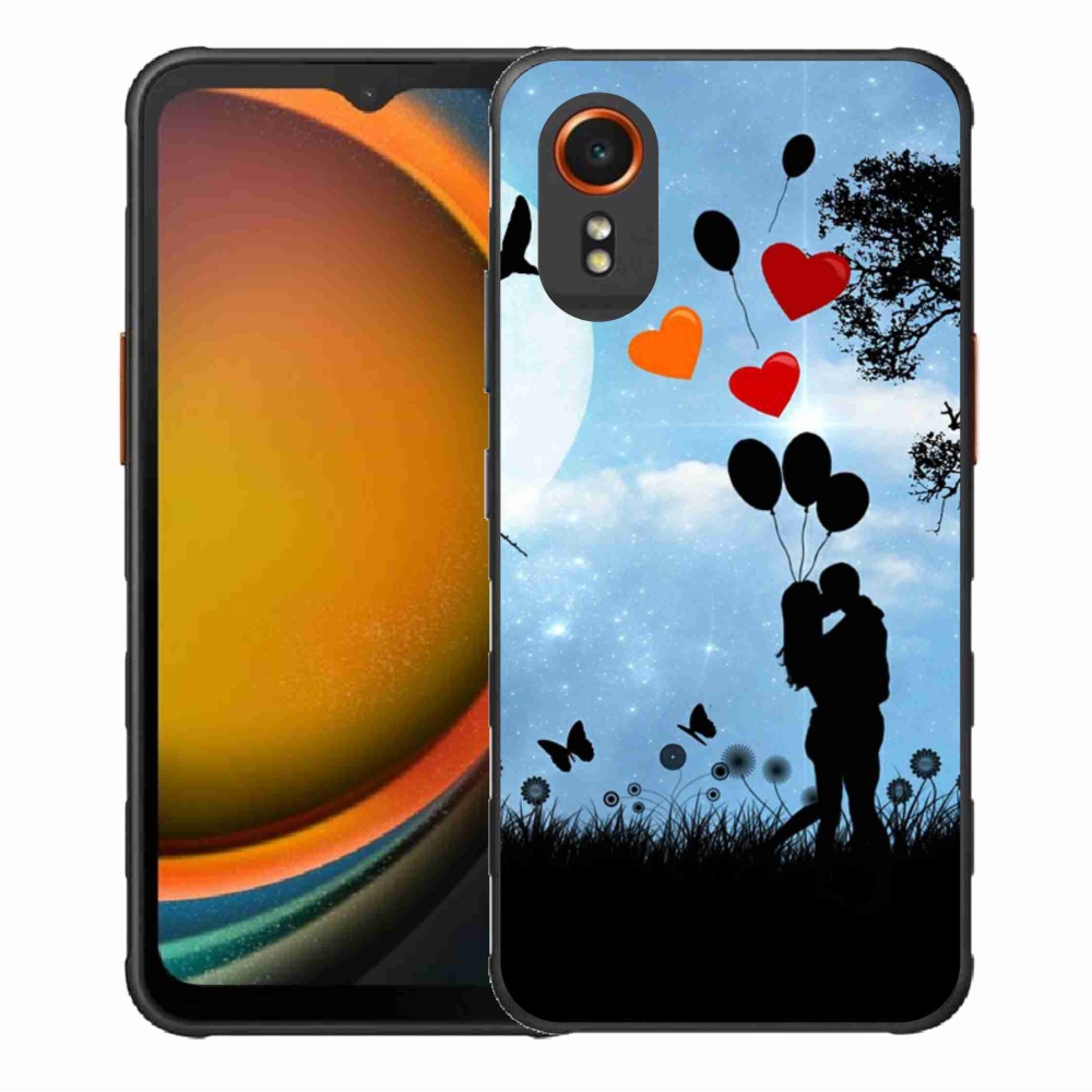 Gelový obal mmCase na Samsung Galaxy Xcover 7 - zamilovaný pár