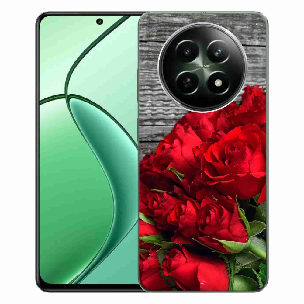 Gelový kryt mmCase na Realme 12 5G/12x 5G - červené růže