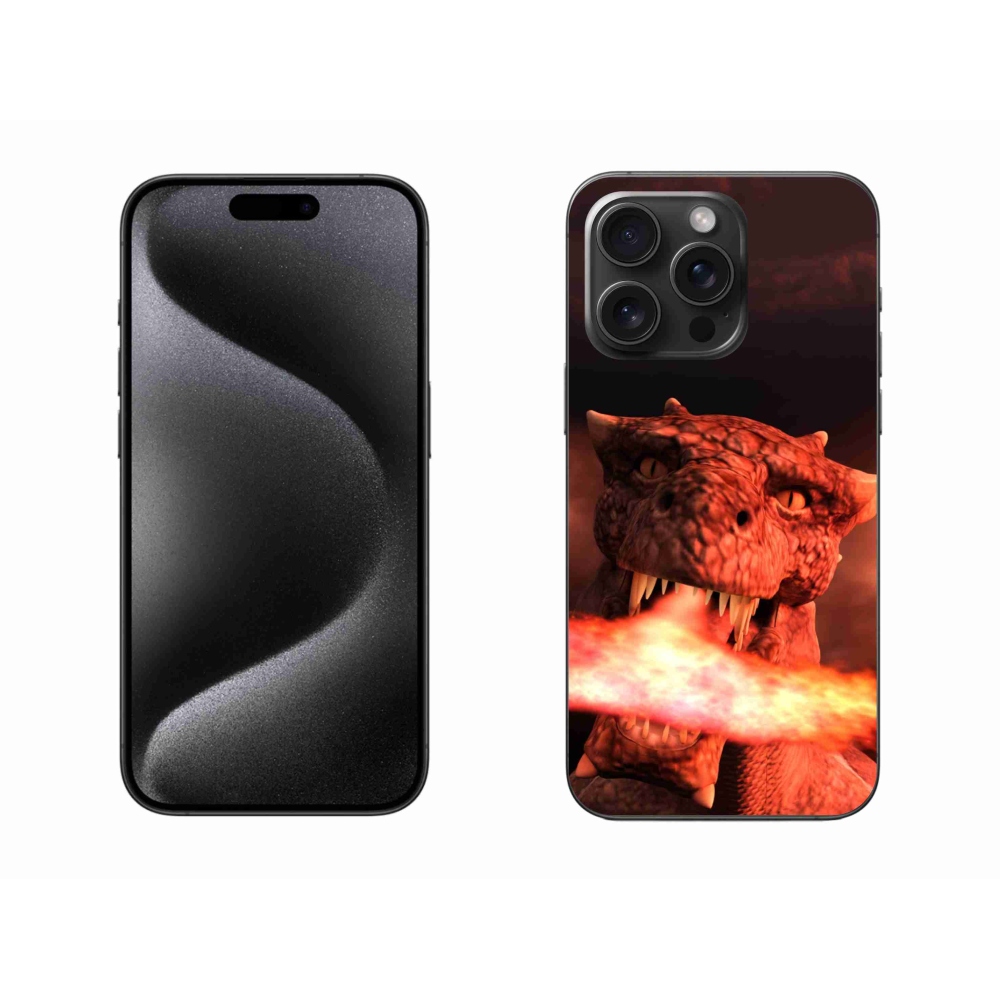 Gelový kryt mmCase na iPhone 15 Pro Max - drak
