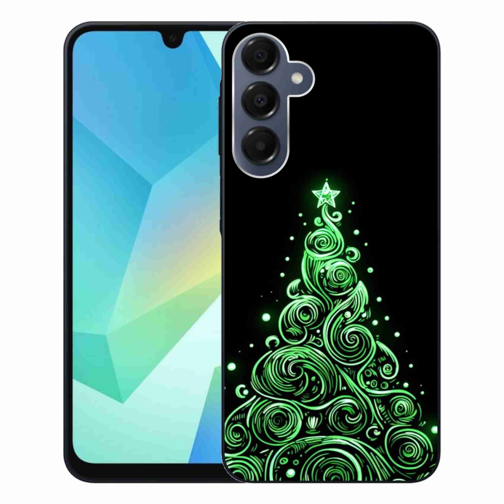 Gelový kryt mmCase na Samsung Galaxy A16 4G/5G - neonový vánoční stromek 3