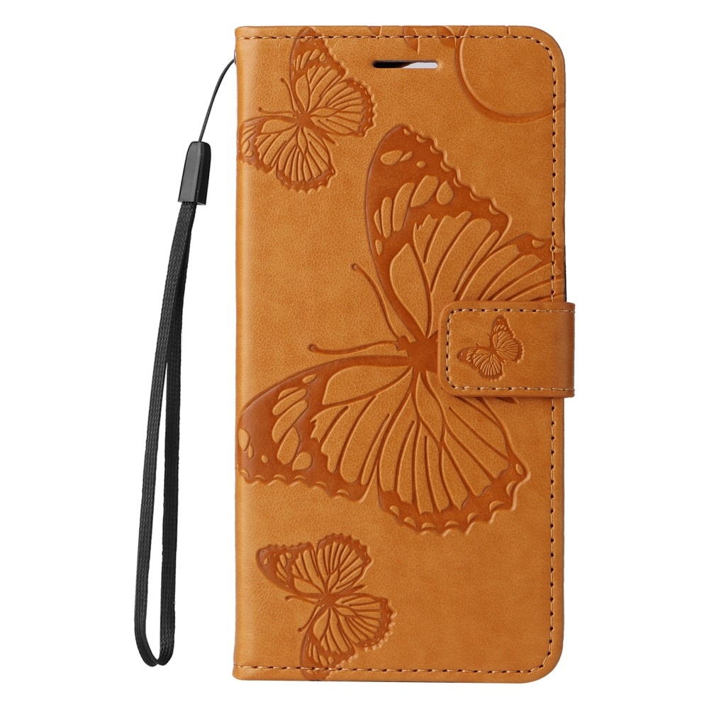 Big Butterfly knížkové pouzdro na Xiaomi Redmi Note 14 Pro 5G/Poco X7 5G/Note 14 Pro+ 5G - žluté