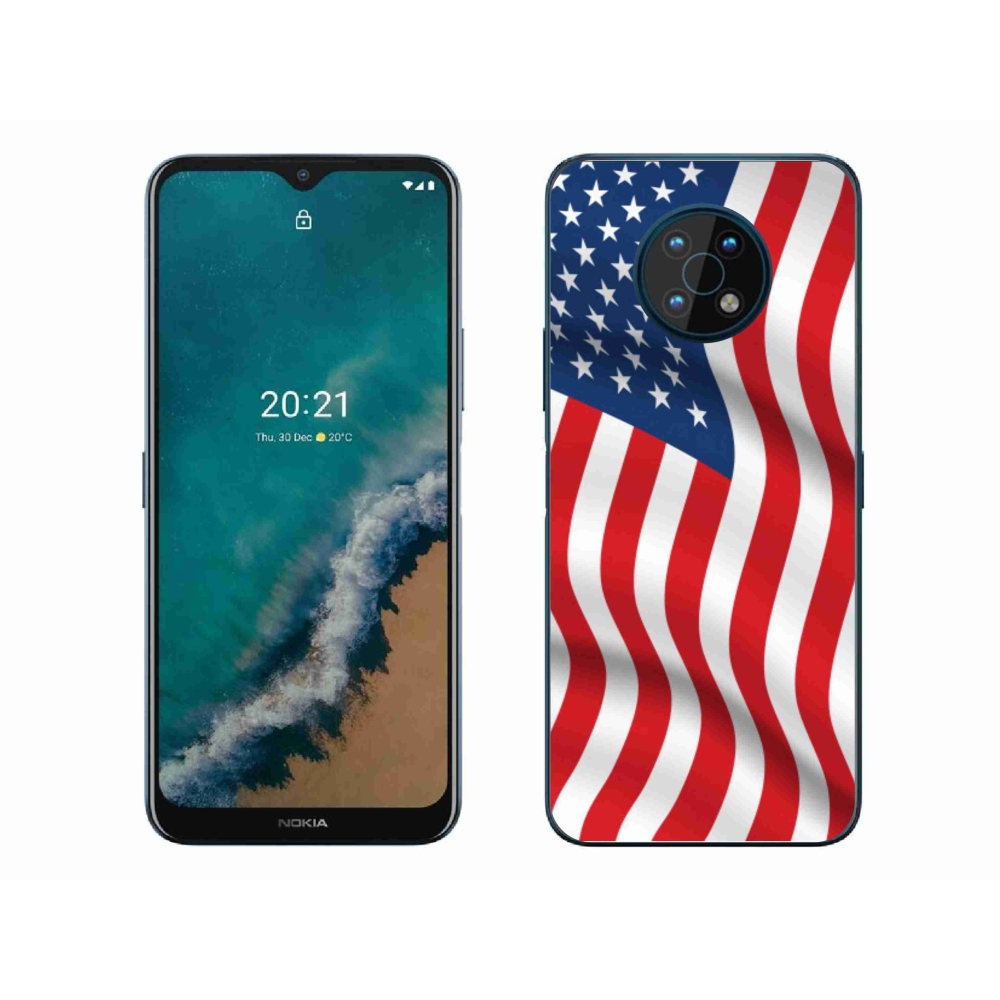 Gelový kryt mmCase na mobil Nokia G50 - USA vlajka