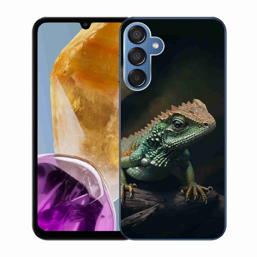 Gelový kryt mmCase na Samsung Galaxy M15 5G - ještěr