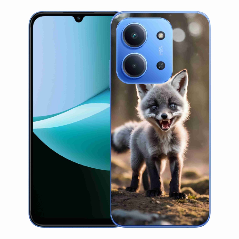 Gelový kryt mmCase na Xiaomi Redmi 15C 4G/5G (173mm) - rozzuřená liška