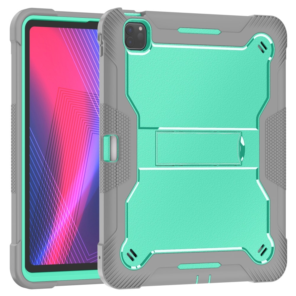 Kick odolný hybridní obal na iPad Pro 13 (2024) - šedý/mentolový