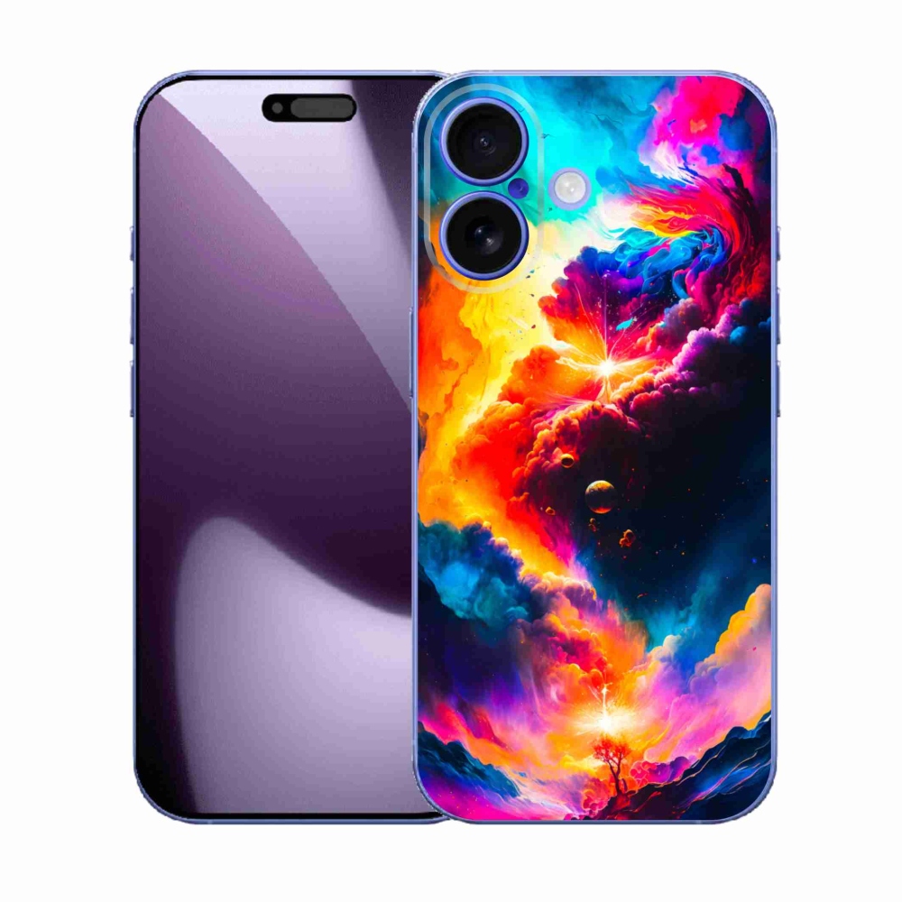 Gelový kryt mmCase na iPhone 17 - abstraktní motiv
