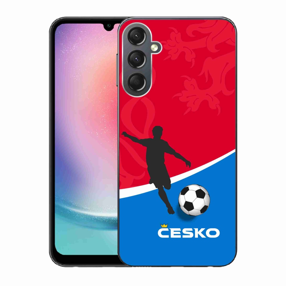 Gelový kryt mmCase na Samsung Galaxy A24 - fotbal Česko