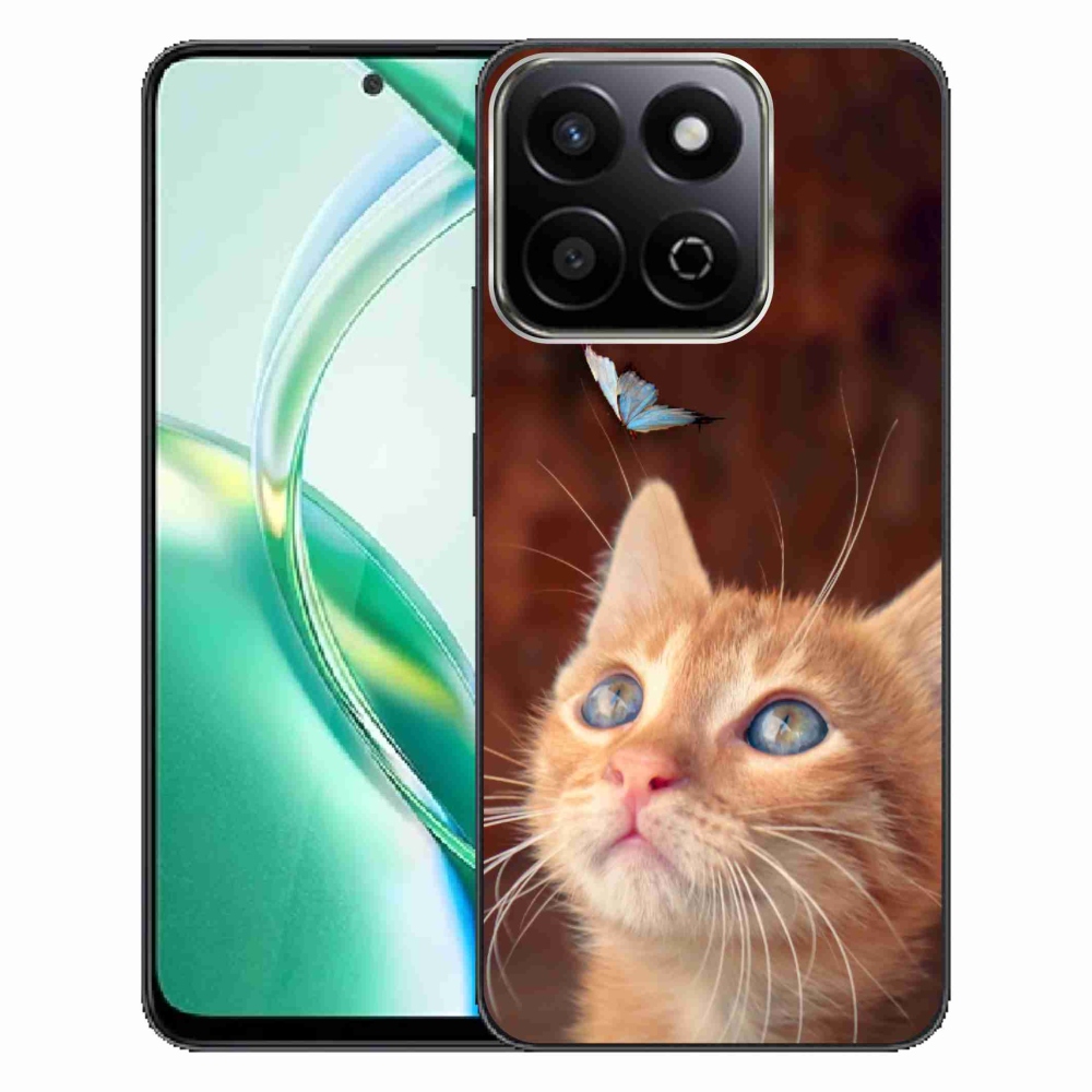 Gelový kryt mmCase na Honor 200 Smart 5G - motýl a kotě
