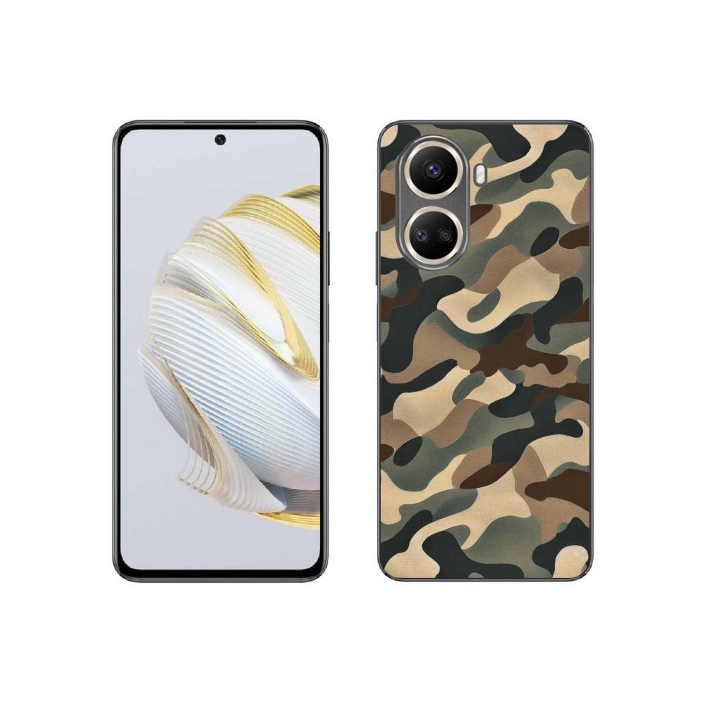 Gelový kryt mmCase na Huawei Nova 10 SE - maskáčový vzor 11