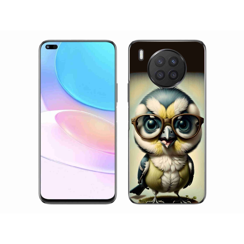 Gelový kryt mmCase na Huawei Nova 8i - mládě s brýlemi
