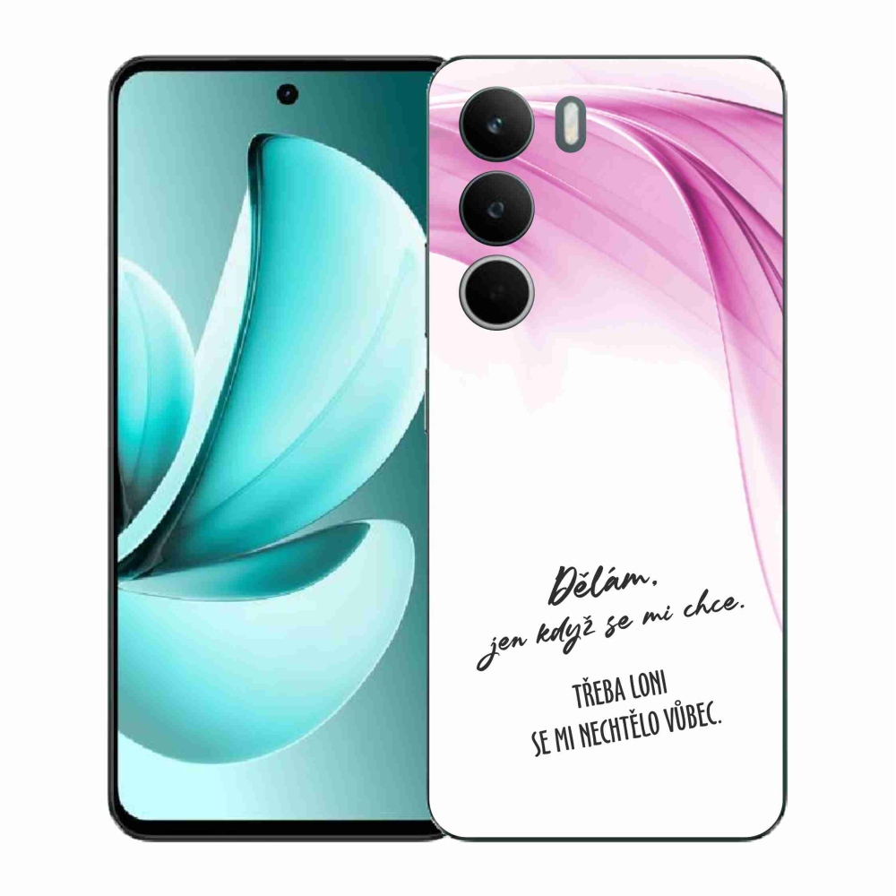 Gelový kryt mmCase na Realme C71 - vtipný text 12 bílé pozadí