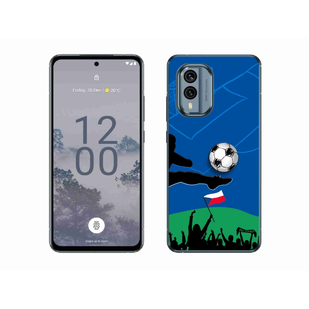Gelový kryt mmCase na Nokia X30 5G - fanoušci fotbalu