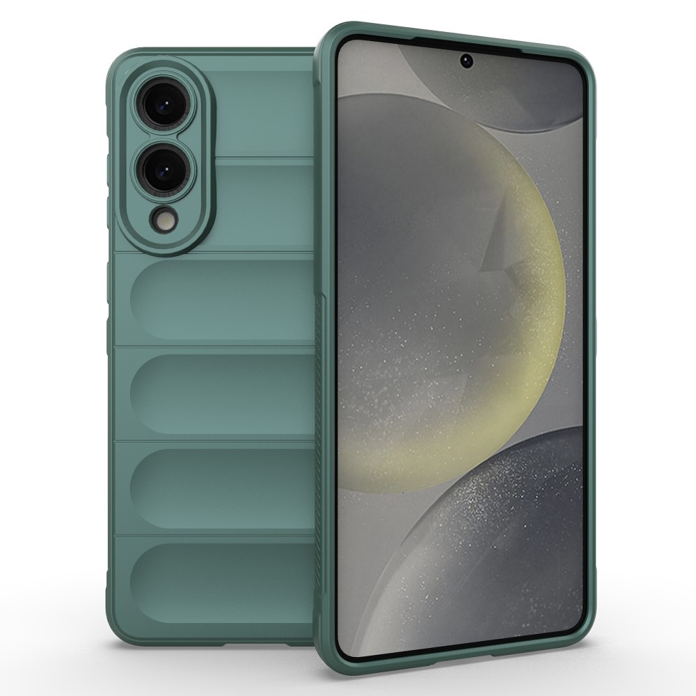 Rugg odolný gelový obal na Samsung Galaxy S25 Edge - zelený