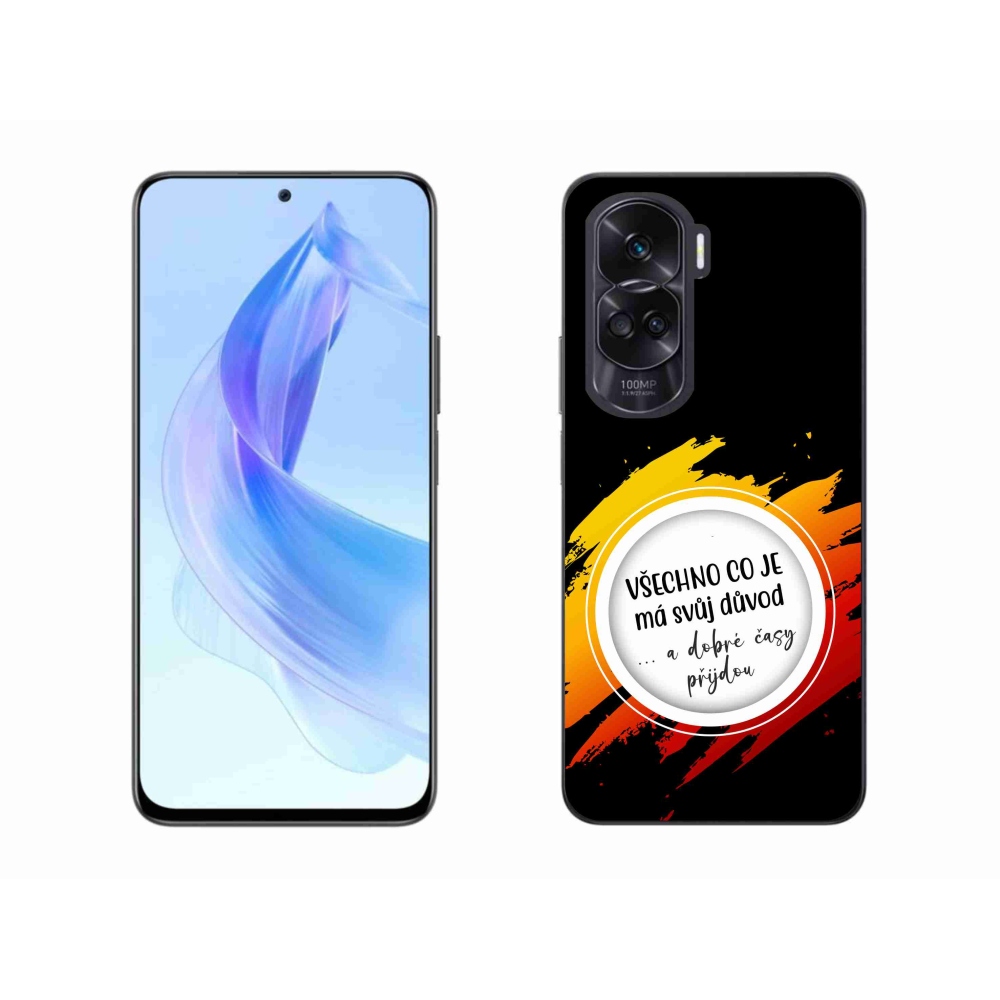 Gelový kryt mmCase na Honor 90 Lite - citát 3 černé pozadí