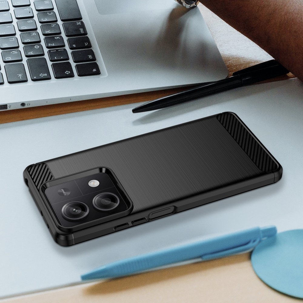 Carbon odolný gelový obal na Xiaomi Redmi Note 13 5G - černý