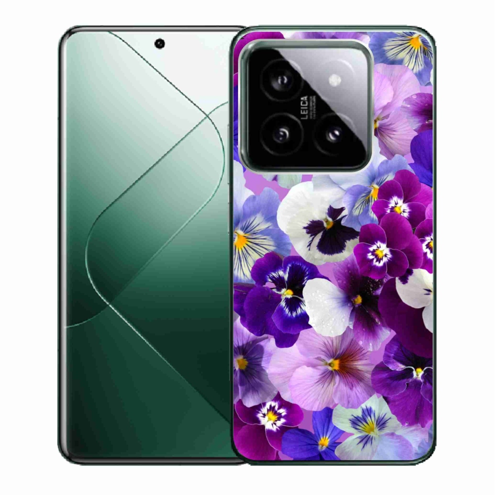 Gelový kryt mmCase na Xiaomi 14 - květiny 9