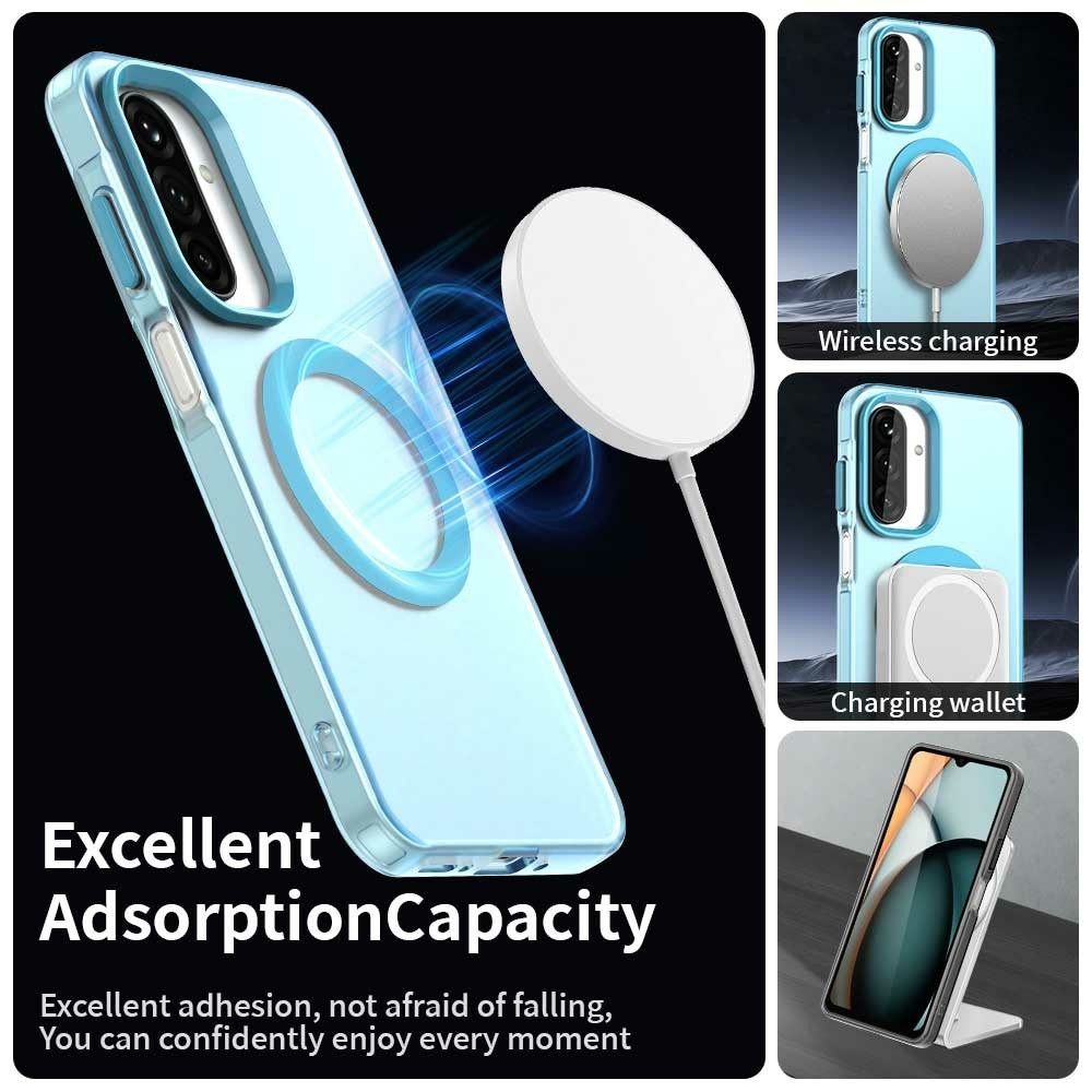 Candy gelový obal s MagSafe na Samsung Galaxy A26 5G - modrý
