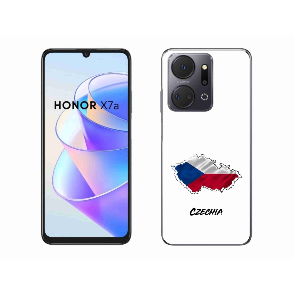 Gelový kryt mmCase na Honor X7a - Czechia bílé pozadí