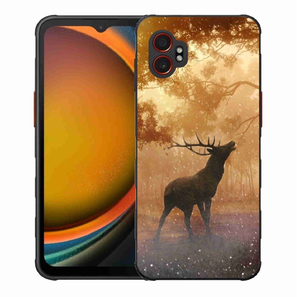Gelový kryt mmCase na Samsung Galaxy Xcover 7 Pro - jelen v říji