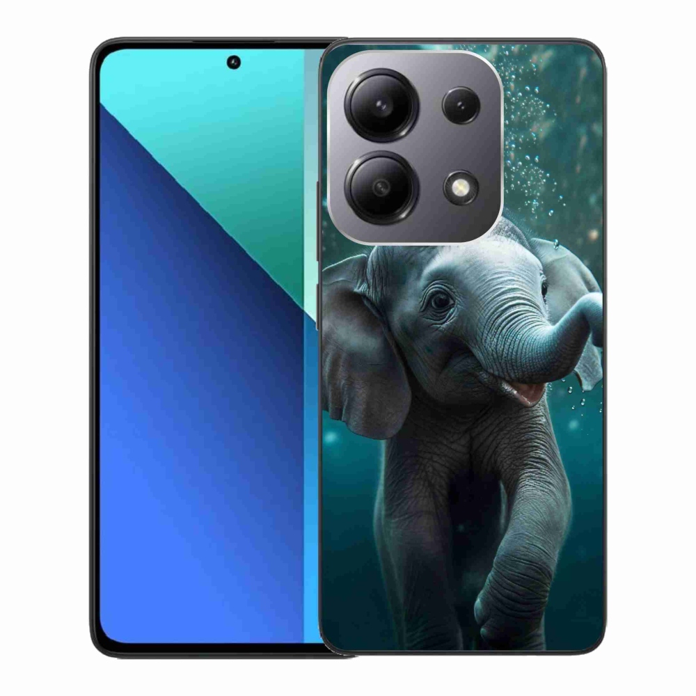 Gelový kryt mmCase na Xiaomi Redmi Note 13 - slůně pod vodou