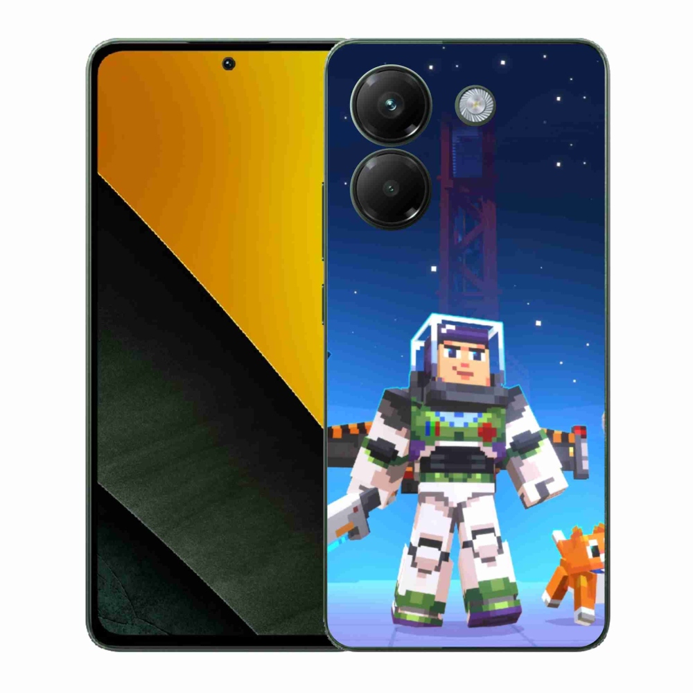 Gelový kryt mmCase na Xiaomi Poco M7 Pro 5G - minecraft 2