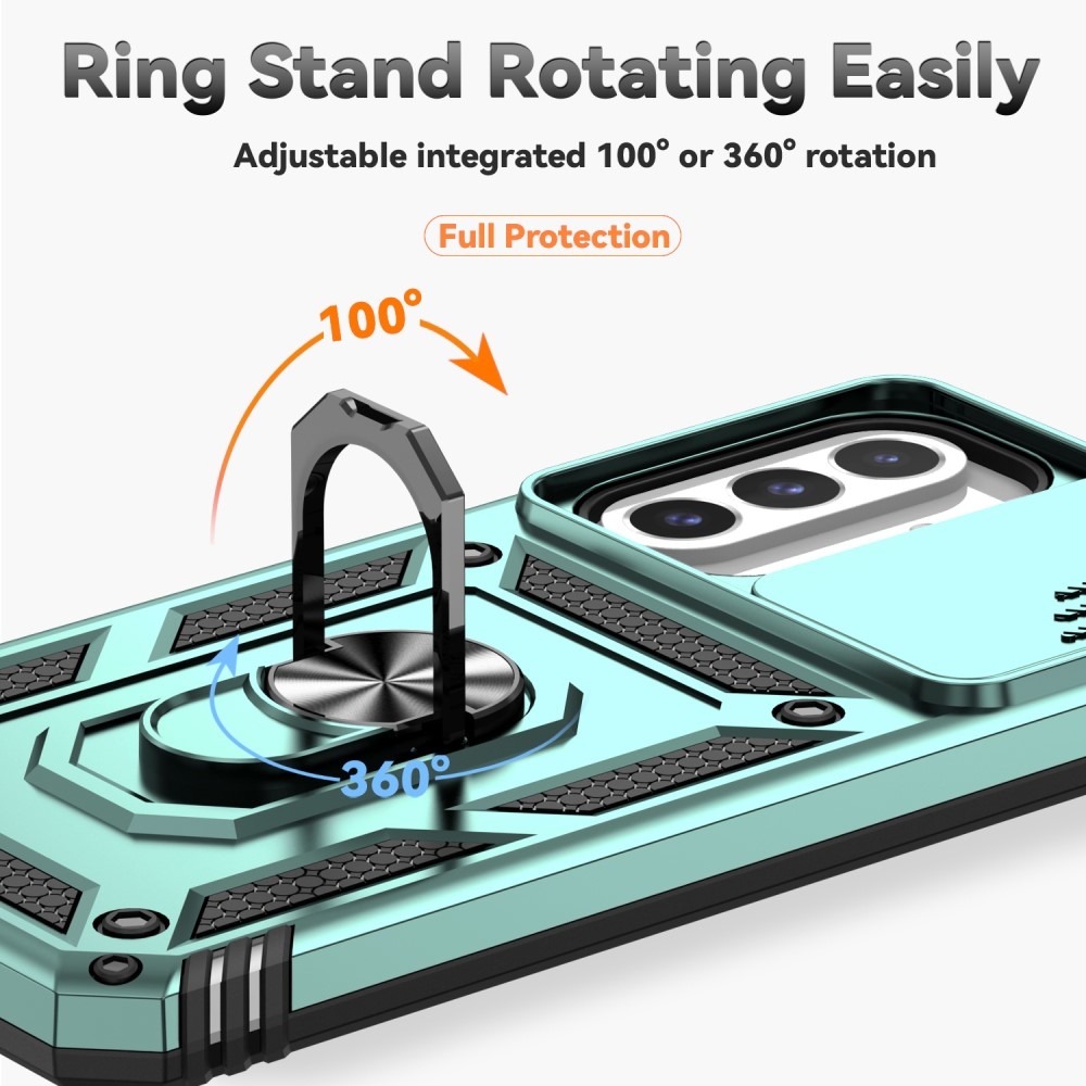 Ring odolný kryt na Samsung Galaxy A26 5G - zelený