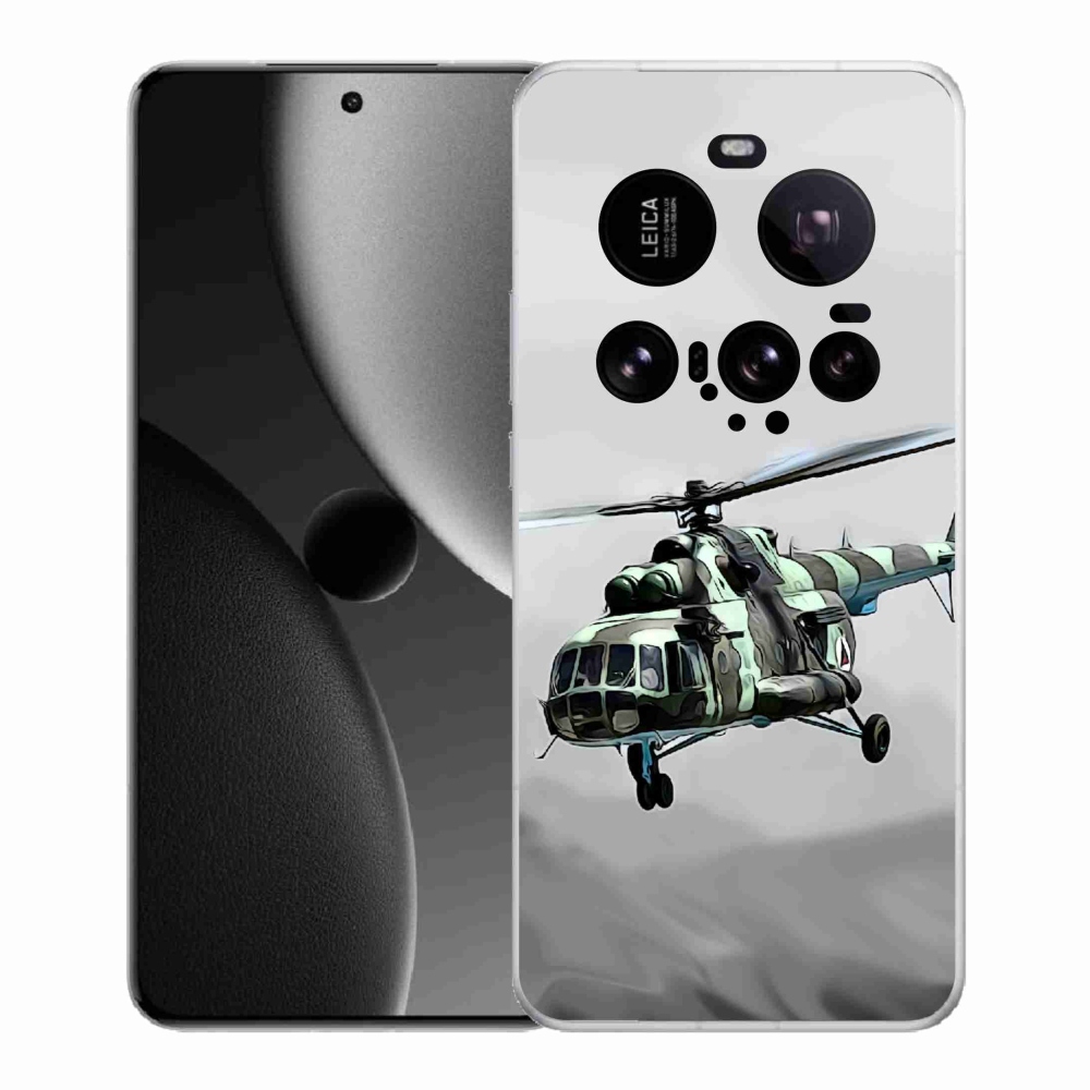 Gelový kryt mmCase na Xiaomi 15 Ultra - vojenský vrtulník